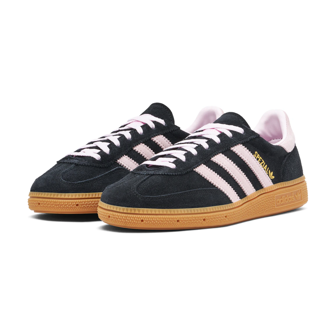 adidas Handball Spezial Core Black Clear Pink Gum (Women's) by Adidas in Shoes. Available at KershKicks for £135.00. A must-have for fans of Adidas looking to elevate their style with this Shoes.