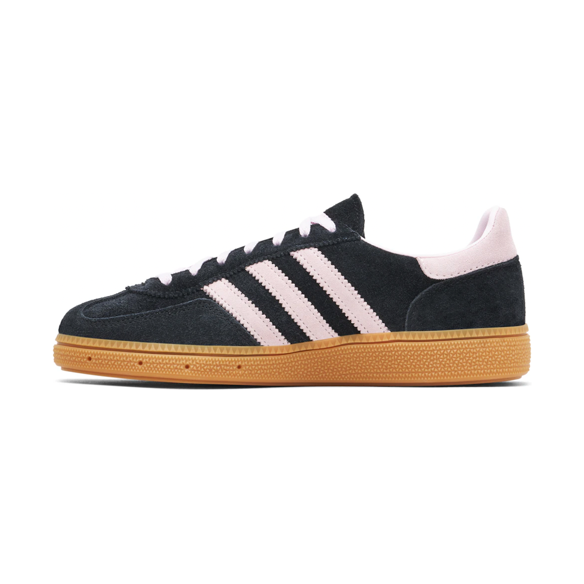 adidas Handball Spezial Core Black Clear Pink Gum (Women's) by Adidas in Shoes. Available at KershKicks for £135.00. A must-have for fans of Adidas looking to elevate their style with this Shoes.