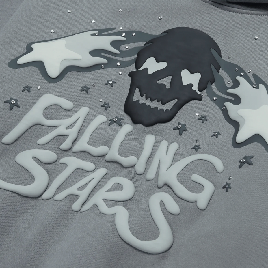 Broken Planet Falling Stars Hoodie Dark Gray by Broken Planet Market in Uncategorized. Available at KershKicks for £155.00. A must-have for fans of Broken Planet Market looking to elevate their style with this Hoodie.