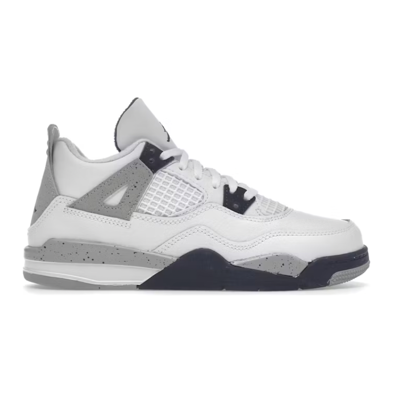 Jordan 4 Retro Midnight Navy (PS) by Jordan's in Shoes. Available at KershKicks for £100.00. A must-have for fans of Jordan's looking to elevate their style with this Kids Trainers.