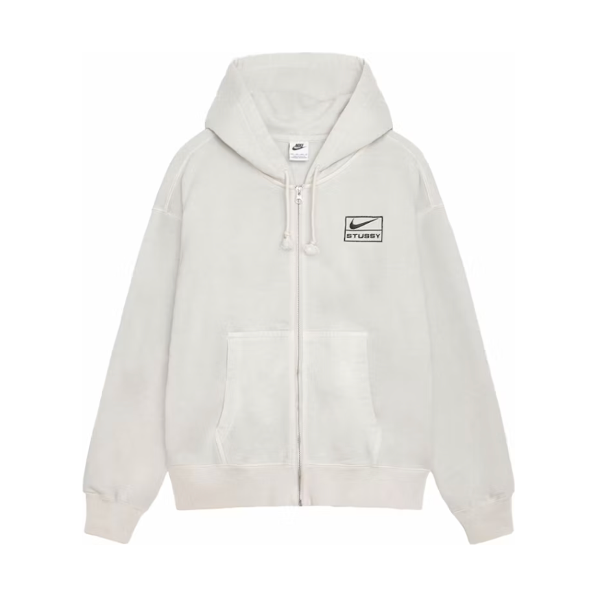 Stussy x Nike Pigment Dyed Fleece Zip Hoodie (SS24) Light Bone by Nike in Uncategorized. Available at KershKicks for £175.00. A must-have for fans of Nike looking to elevate their style with this Hoodie.