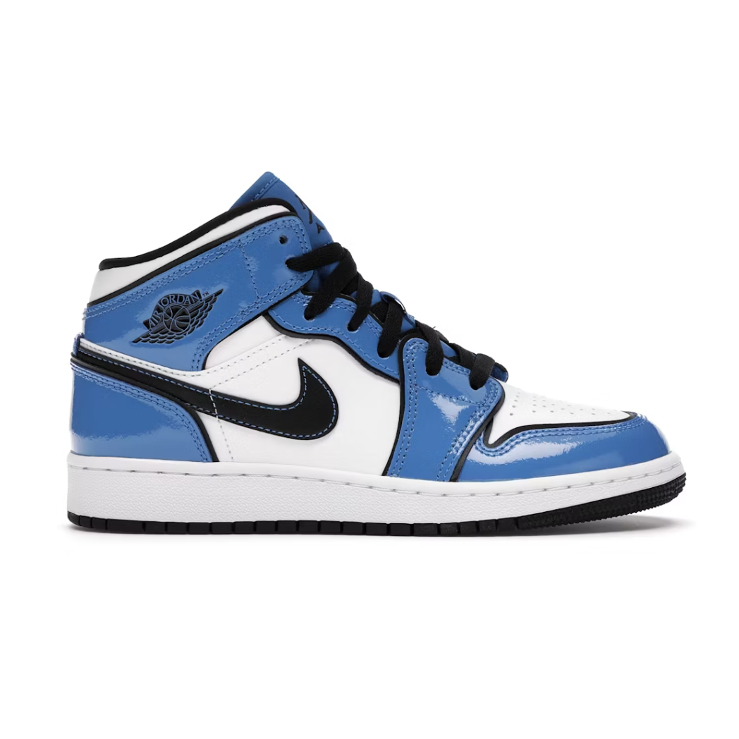 Jordan 1 Mid Signal Blue (GS)