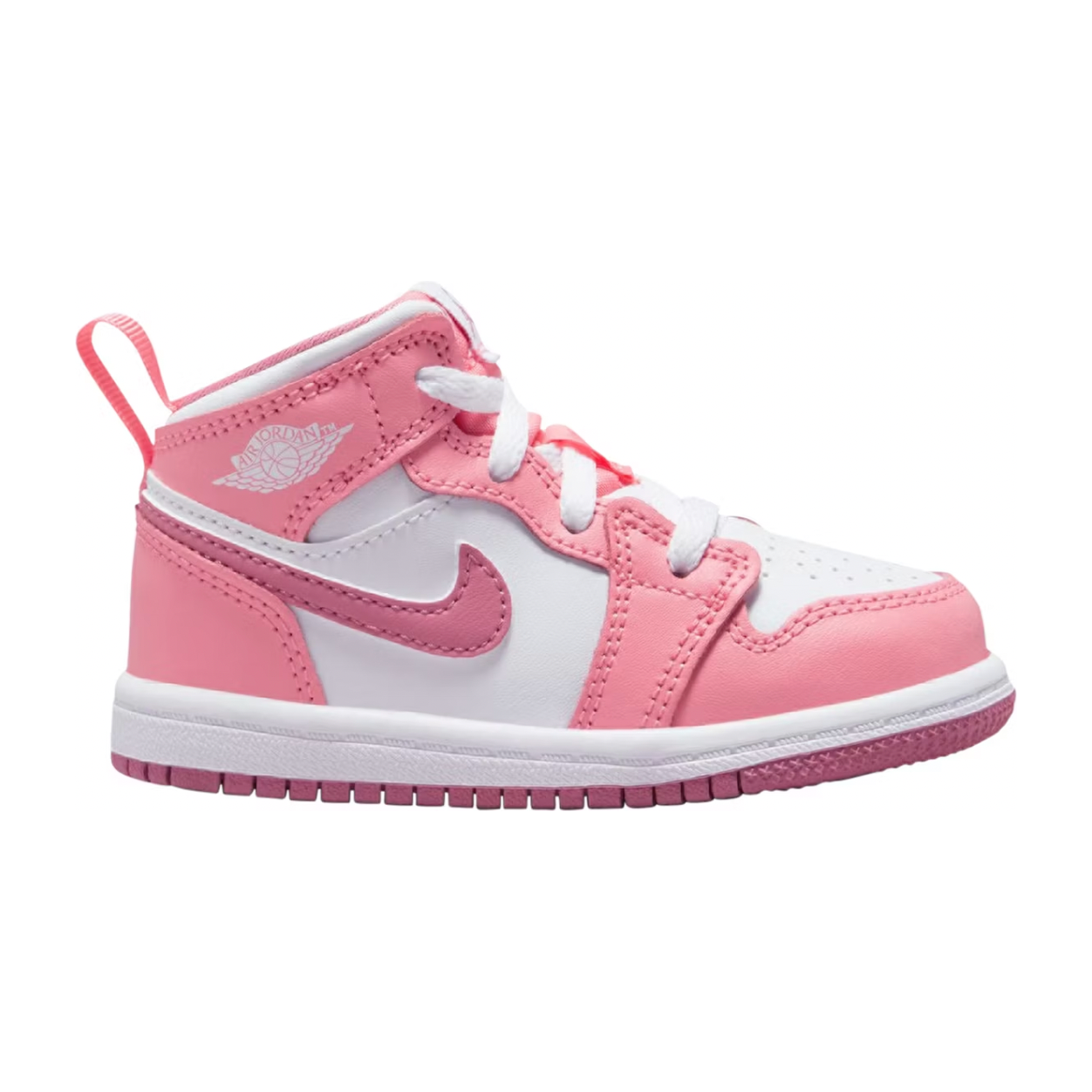 Jordan 1 Mid Valentine's Day (2023) (TD) by Jordan's in Shoes. Available at KershKicks for £80.00. A must-have for fans of Jordan's looking to elevate their style with this Kids Trainers.