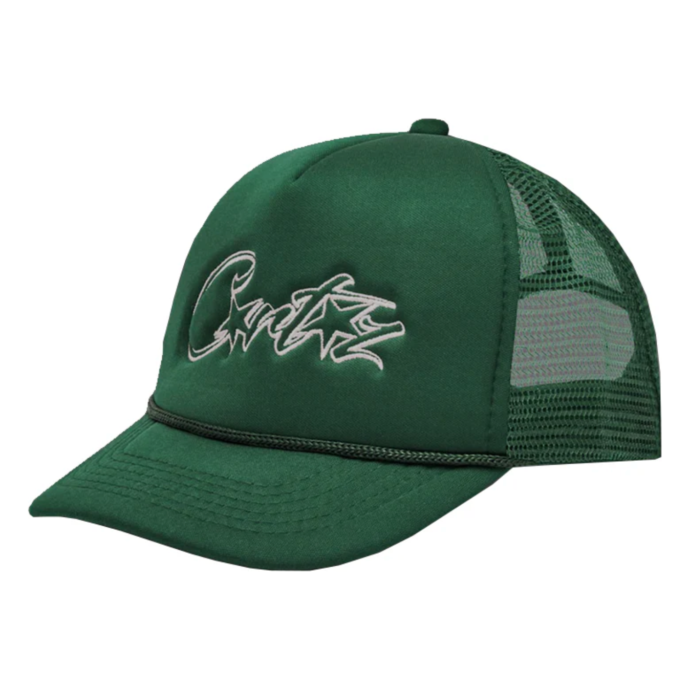 Corteiz Allstarz Trucker Hat Green by Corteiz in . Available at KershKicks for £65.00. A must-have for fans of Corteiz looking to elevate their style with this Hats.