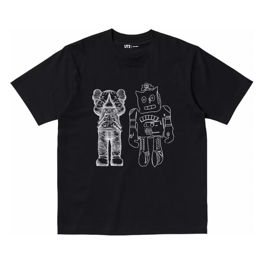 KAWS x Uniqlo Warhol UT Graphic Robot T-Shirt Black by Kaws in . Available at KershKicks for £36.00. A must-have for fans of Kaws looking to elevate their style with this T-Shirt.