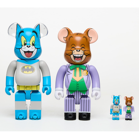 Bearbrick x Tom As Batman & Jerry As The Joker 100% & 400% Set by Bearbrick in . Available at KershKicks for £250.00. A must-have for fans of Bearbrick looking to elevate their style with this Accessories.