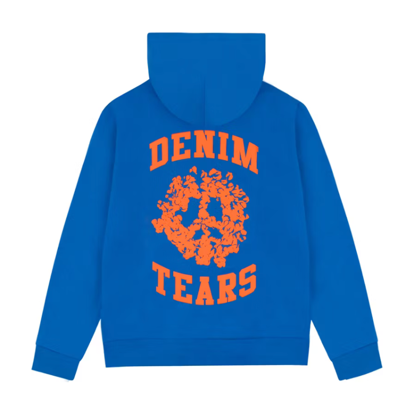 Denim Tears Denim University Zip Hoodie Royal Blue by Denim Tears in Uncategorized. Available at KershKicks for £225.00. A must-have for fans of Denim Tears looking to elevate their style with this Hoodie.