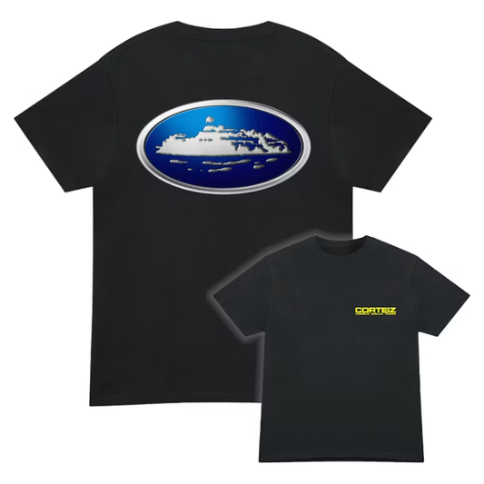 Corteiz Alcatraz World Rally Tee Black