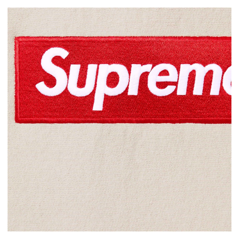 Supreme Box Logo Hooded Sweatshirt (FW24) Stone