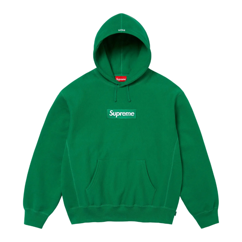 Orange box logo hoodie sales