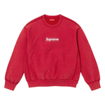 Supreme Washed Box Logo Crewneck Red Supreme Washed Box Logo Crewneck Red