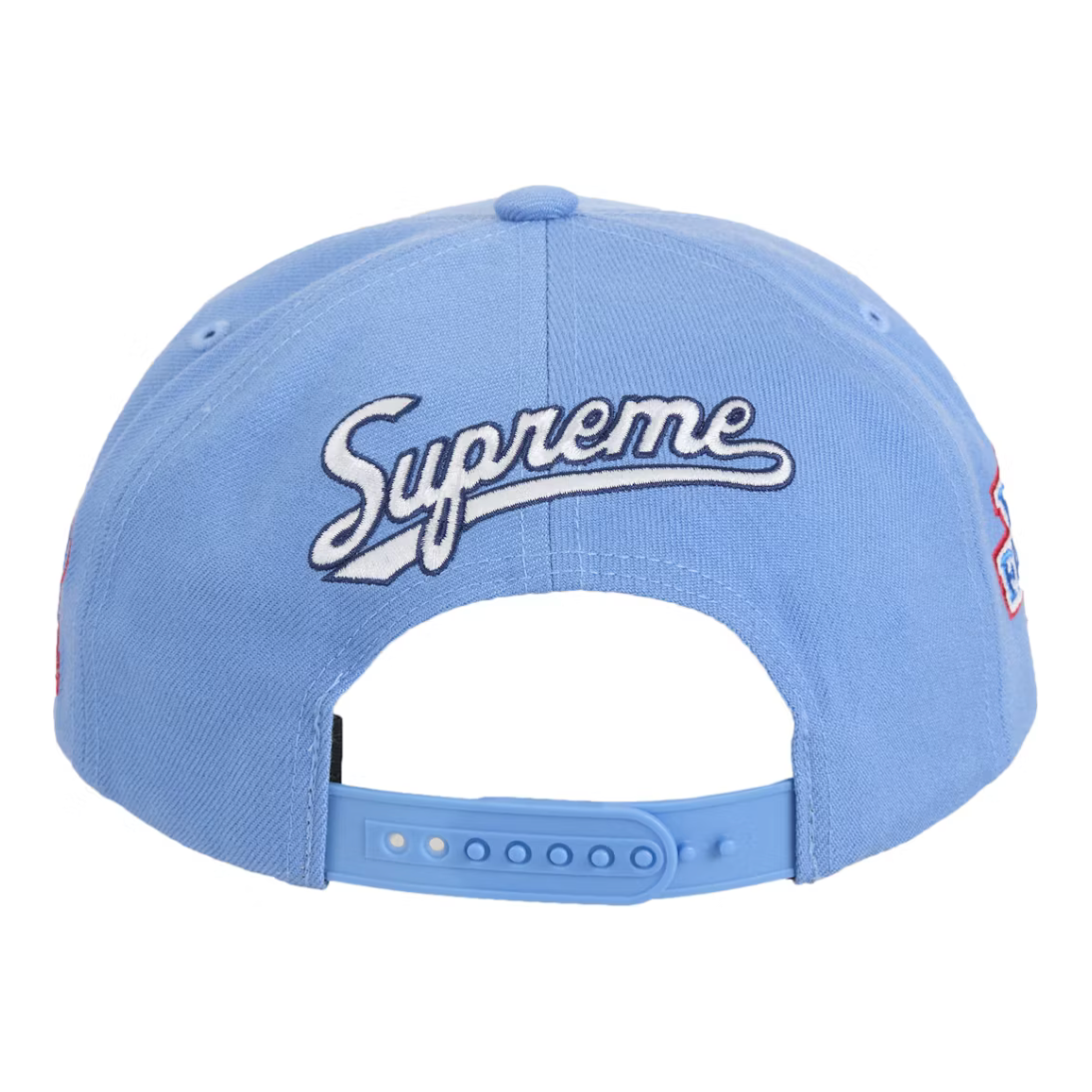 Supreme World Famous S Logo 6-Panel Blue