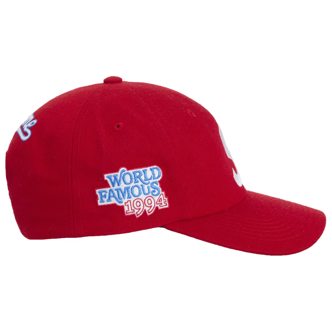 Supreme World Famous S Logo 6-Panel Red
