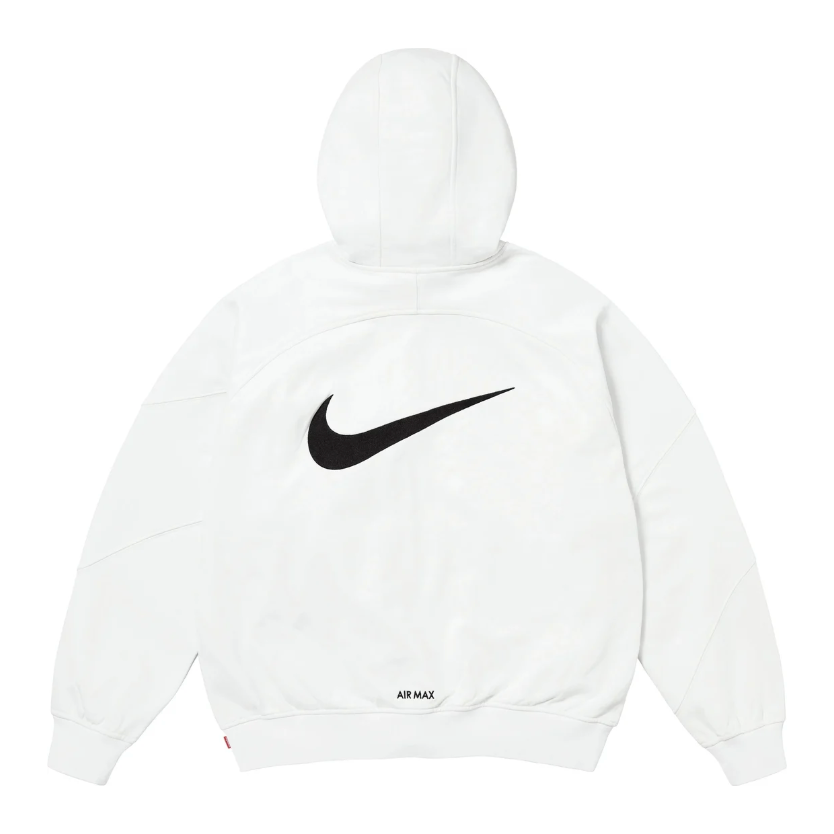 Supreme Nike Zip Up Hooded Sweatshirt White