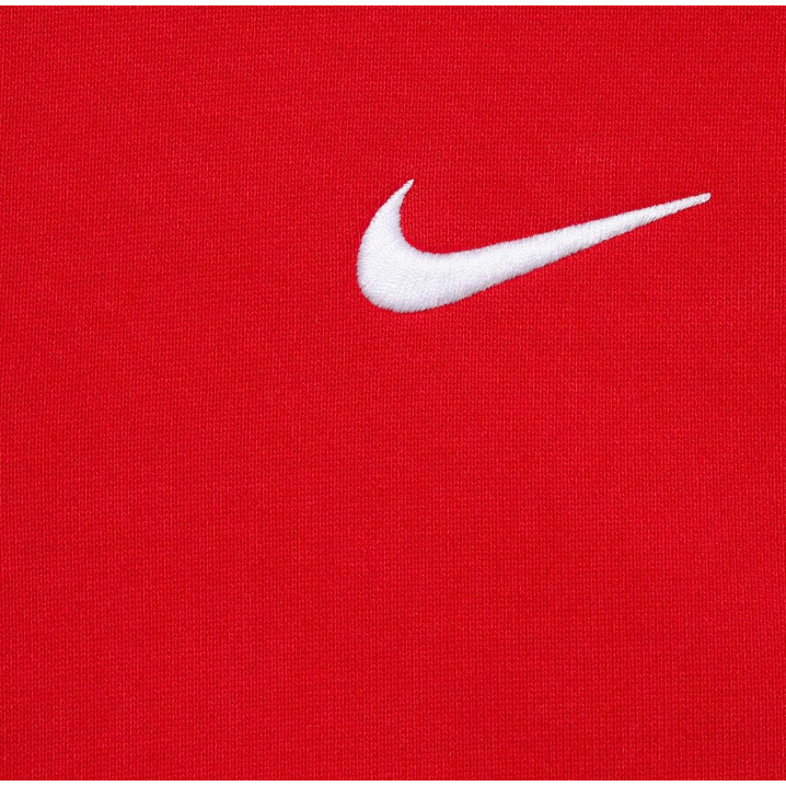 Supreme Nike Zip Up Hooded Sweatshirt Red