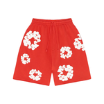 Denim Tears The Cotton Wreath Shorts Red Denim Tears The Cotton Wreath Shorts Red