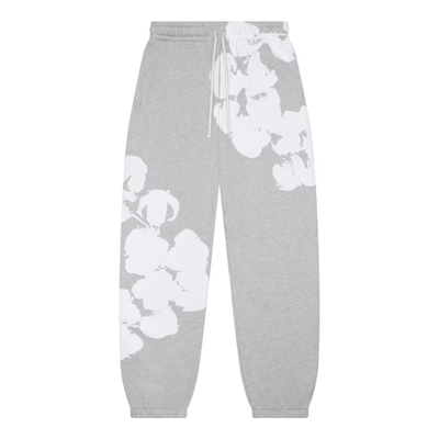 Denim Tears Big Cotton Wreath Sweatpants Grey
