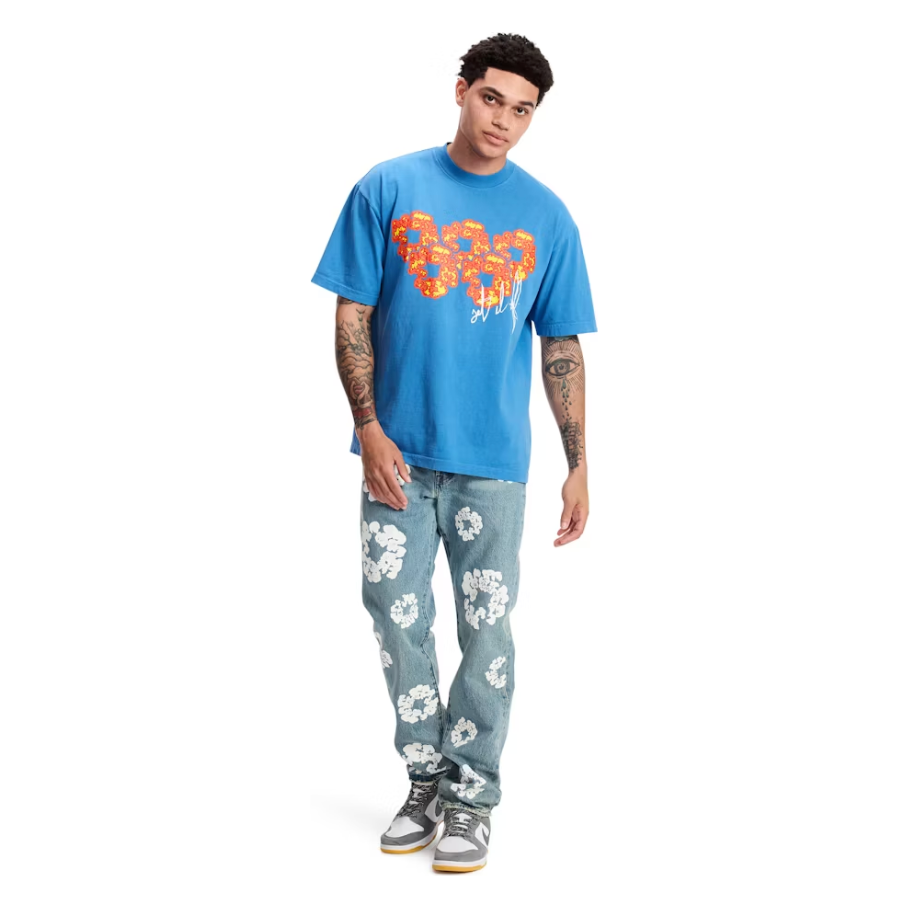 Denim Tears x Offset Set It Off #2 T-shirt Blue