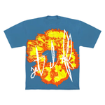 Denim Tears x Offset Set It Off #1 T-shirt Blue Denim Tears x Offset Set It Off #1 T-shirt Blue