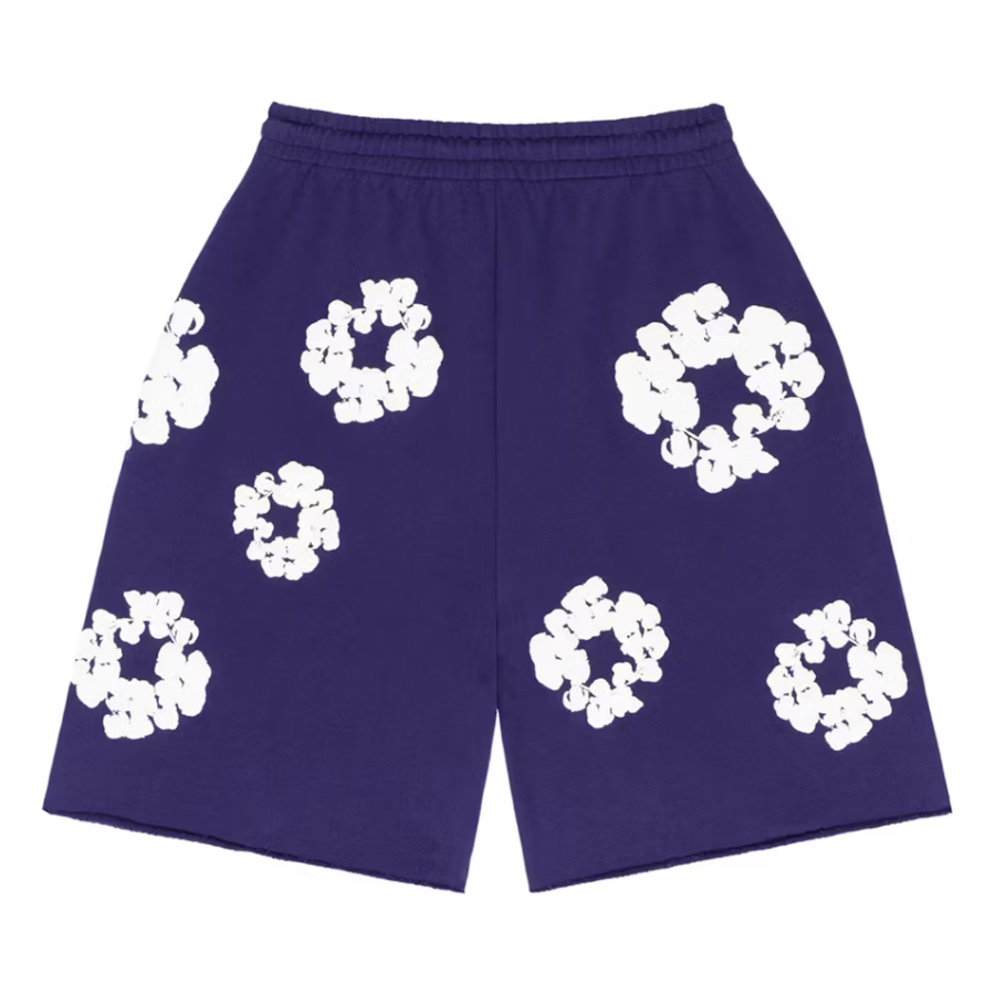 Denim Tears The Cotton Wreath Shorts Purple