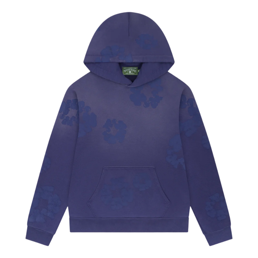 Denim Tears The Cotton Wreath Mono Hoodie Washed Blue