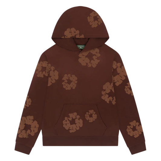 Denim Tears The Cotton Wreath Mono Hoodie Brown