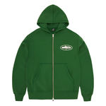 Corteiz Island Puff Print Zip Hoodie Green Corteiz Island Puff Print Zip Hoodie Green