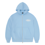 Corteiz Island Puff Print Zip Hoodie Baby Blue Corteiz Island Puff Print Zip Hoodie Baby Blue
