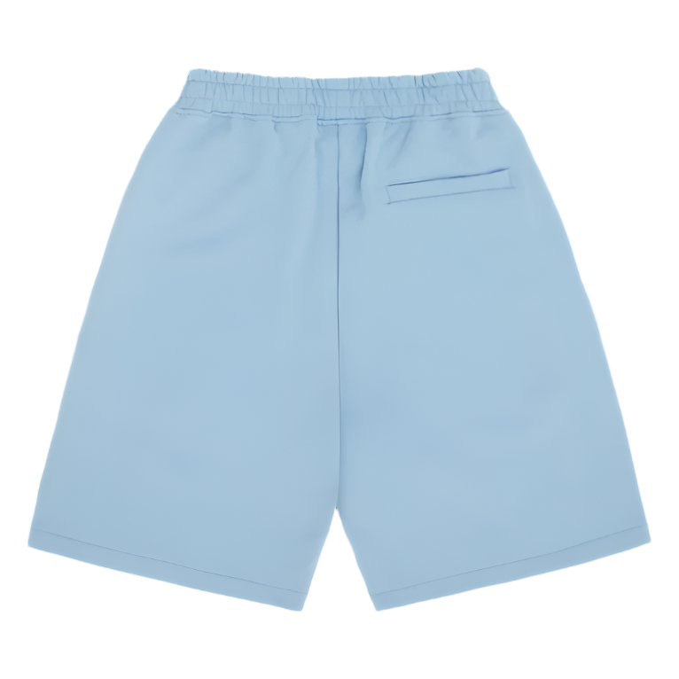Corteiz Island Puff Print Sweatshort Baby Blue