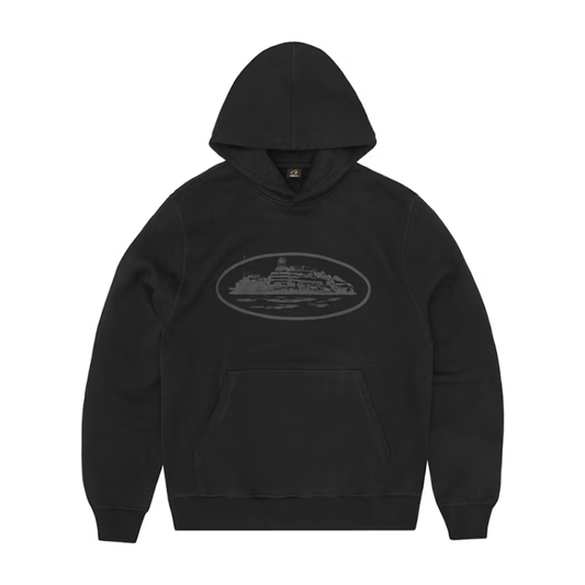 Corteiz Alcatraz V2 Hoodie Triple Black