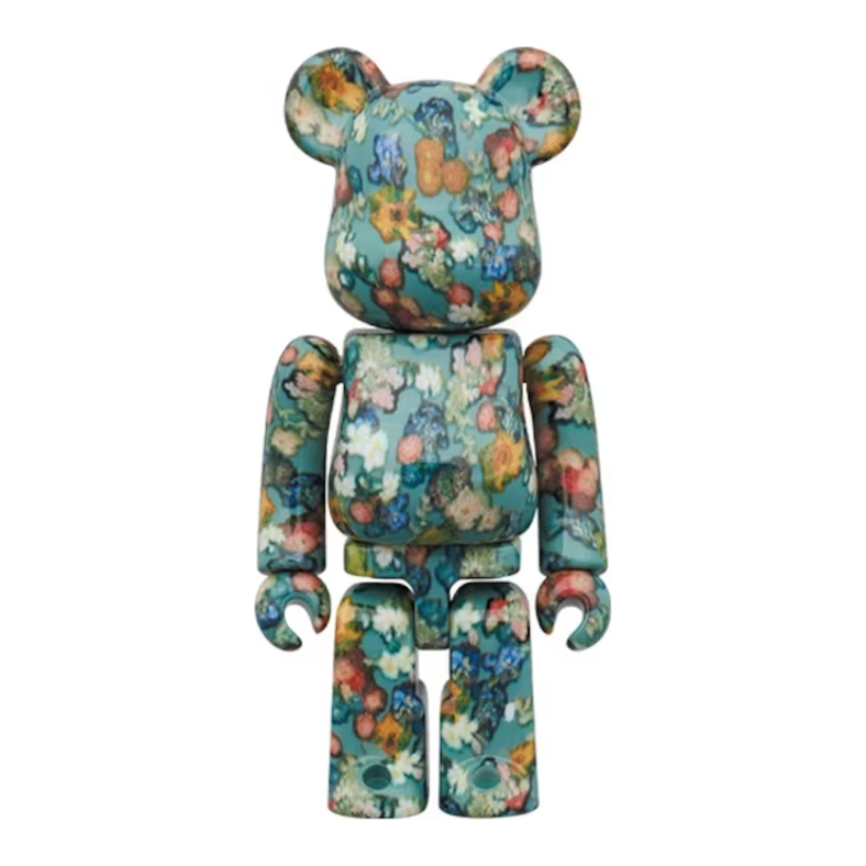 Bearbrick x Van Gogh Museum Floral Pattern 50th Anniversary 100% & 400% Set