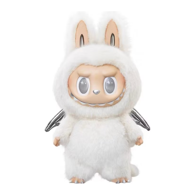 Pop Mart The Monsters Labubu Zimomo Angel in Clouds Figure + Tote Bag