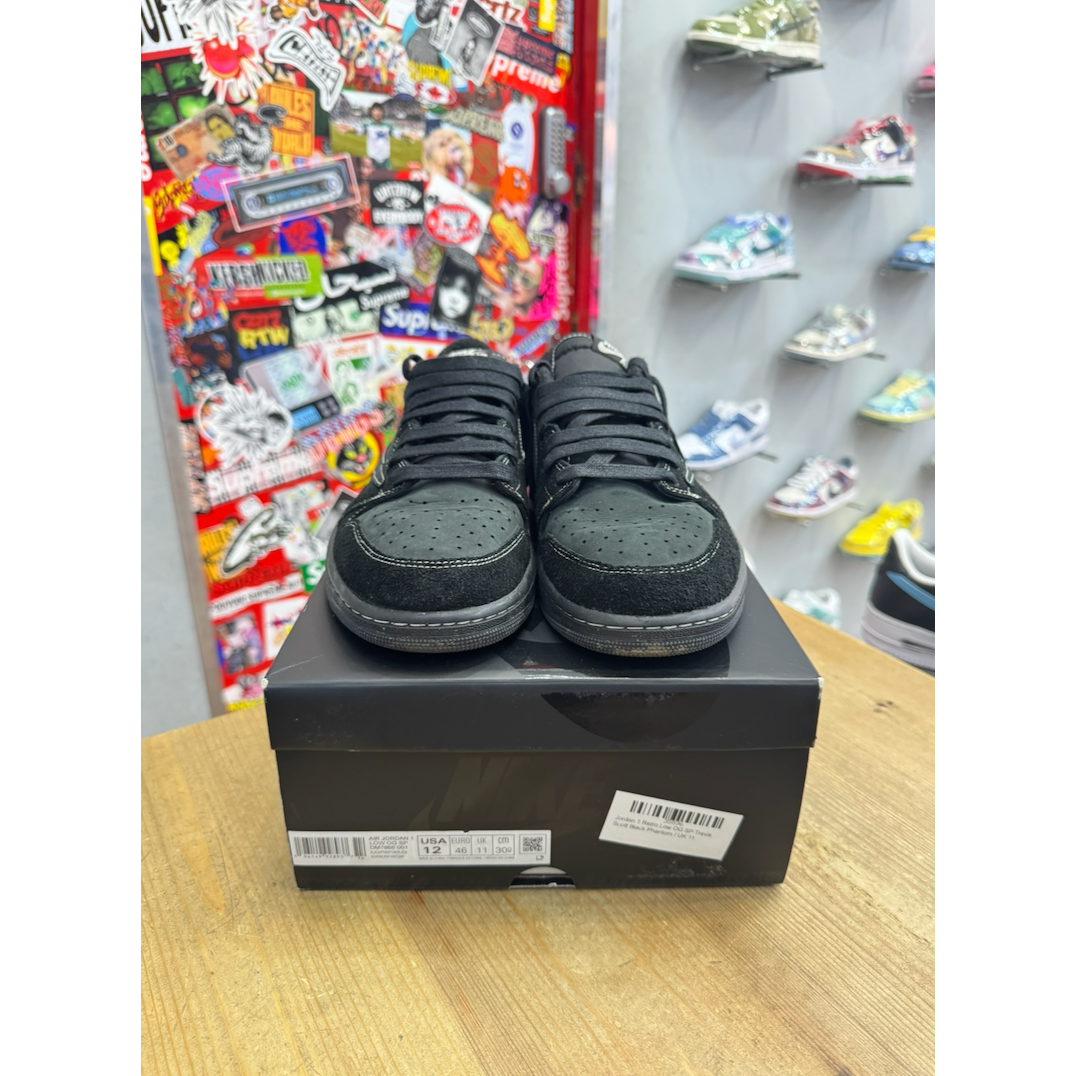 Jordan 1 Retro Low OG SP Travis Scott Black Phantom UK 11