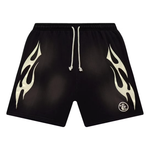 Hellstar Flame Shorts Black/White Hellstar Flame Shorts Black/White