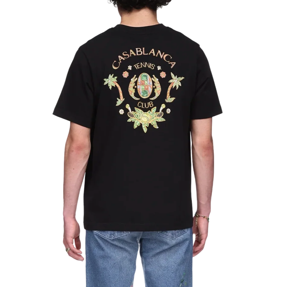 Casablanca Joyaux D'afrique Tennis Club T-Shirt Black