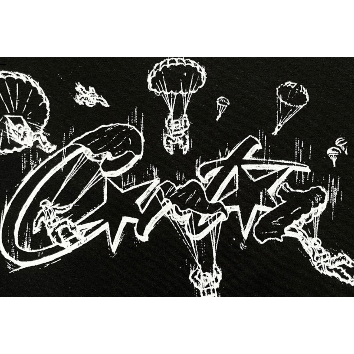 Corteiz Allstarz Skydiver Tee Black