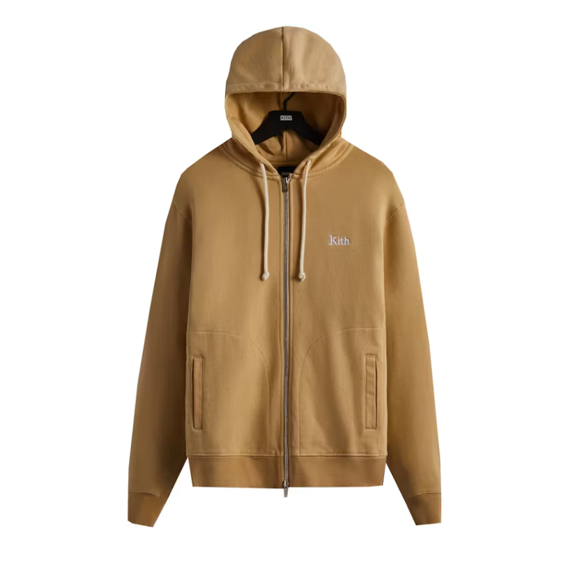 Kith Williams V Zip Up Hoodie Canvas