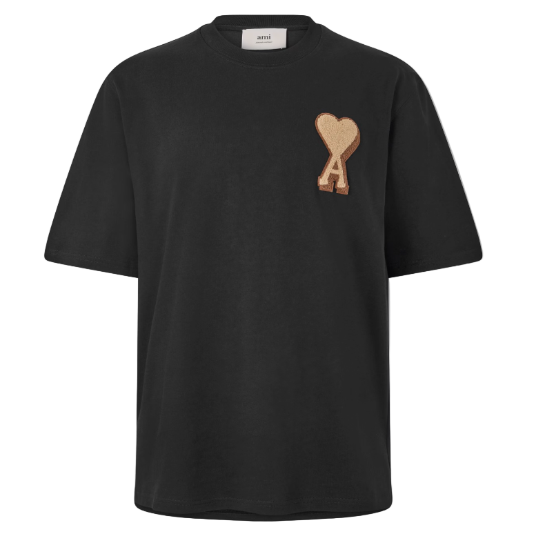 ゆ*ん様 AMI PARIS ビック刺繍Tシャツ AMI Paris Ami de Coeur Patch T-Shirt Black | Ami Paris | KershKicks