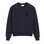 AMI Paris Ami De Coeur Sweatshirt Navy Blue AMI Paris Ami De Coeur Sweatshirt Navy Blue