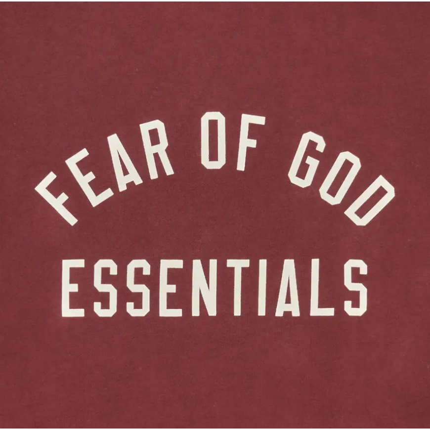 Fear of God Essentials Fleece Hoodie Crimson