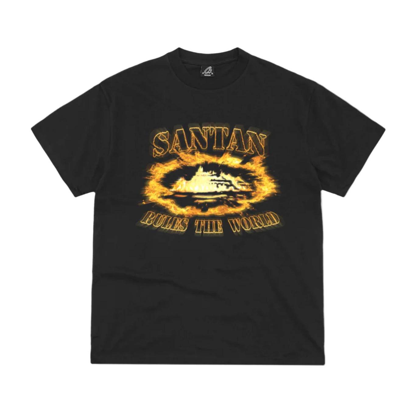 Corteiz x Santan Dave Alcatraz Tee Black/Orange