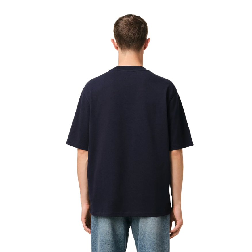 AMI Paris Ami de Coeur Patch T-Shirt Navy Blue