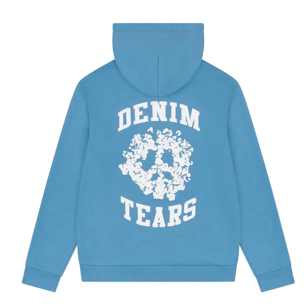 Denim Tears Denim University Zip Hoodie Light Blue
