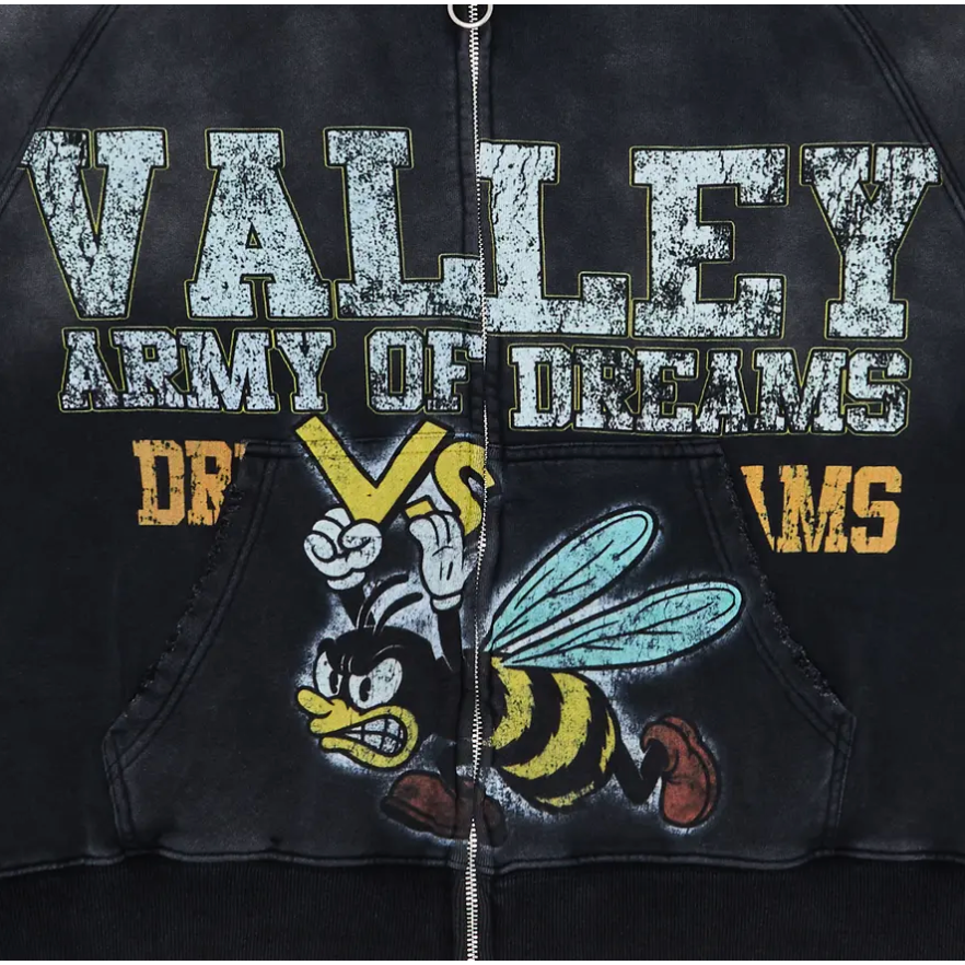 Vale Forever Army Zip Up Black