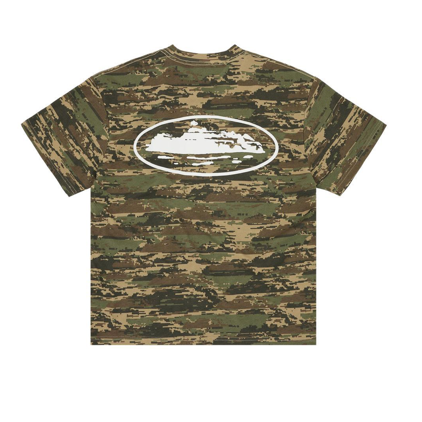 Corteiz Island Puff Print Tee Digi Camo