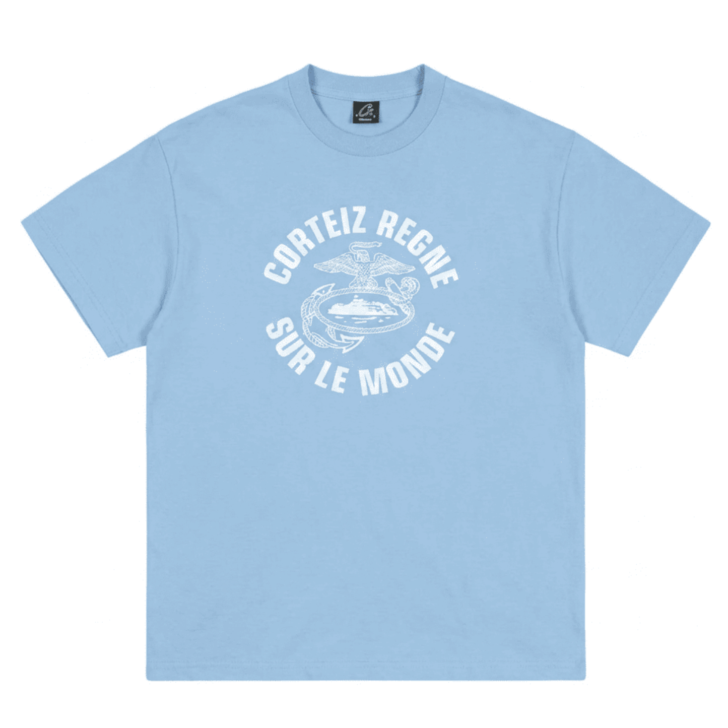 Corteiz Regne Sur Le Monde Tee Baby Blue