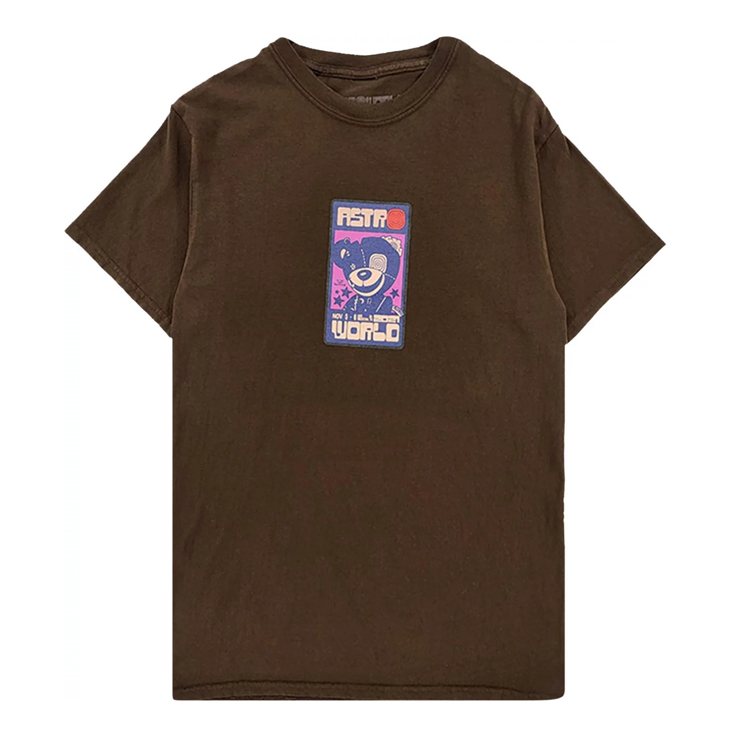Travis Scott Bear Tee Brown by Travis Scott in . Available at KershKicks for £95.00. A must-have for fans of Travis Scott looking to elevate their style with this T-Shirt.