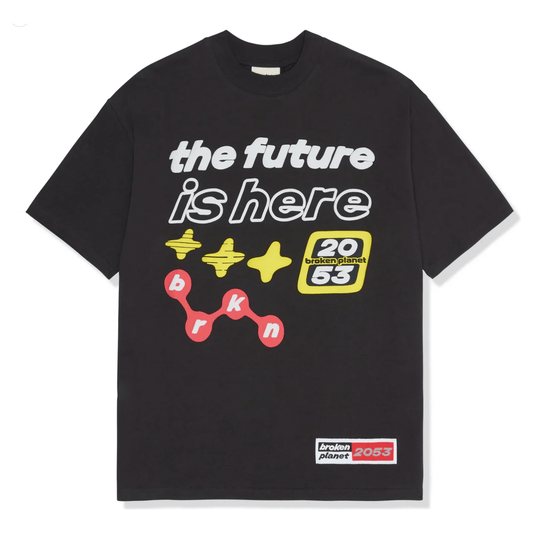 Broken Planet The Future Is Here Tee Black by Broken Planet Market from £85.00
