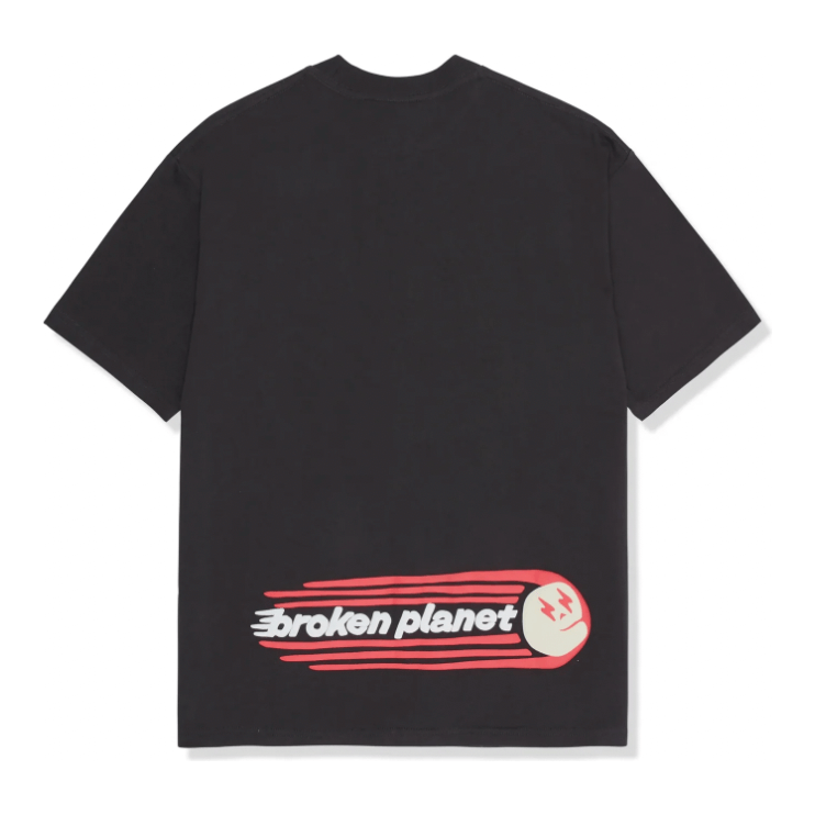 Broken Planet The Future Is Here Tee Black by Broken Planet Market in Clothing. Available at KershKicks for £90.00. A must-have for fans of Broken Planet Market looking to elevate their style with this T-Shirt.