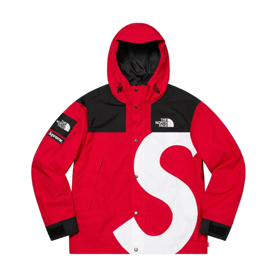 Supreme north 2025 face jacket red